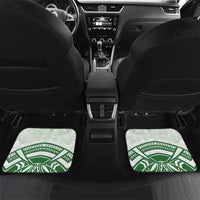 Personalised Samoa Ua Potopoto Car Mats SUP Est 2025 Samoan Pattern LT14 Set 2pcs - Back White - Polynesian Pride