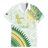 Personalised Samoa Ua Potopoto Family Matching Mermaid Dress and Hawaiian Shirt SUP Est 2025 Samoan Pattern - Polynesian Pride