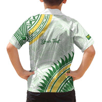 Personalised Samoa Ua Potopoto Family Matching Puletasi and Hawaiian Shirt SUP Est 2025 Samoan Pattern - Polynesian Pride