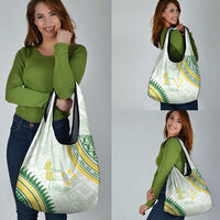 Samoa Ua Potopoto Grocery Bag SUP Est 2025 Samoan Pattern - Polynesian Pride