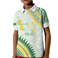 Personalised Samoa Ua Potopoto Kid Polo Shirt SUP Est 2025 Samoan Pattern - Polynesian Pride