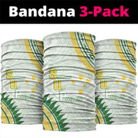 Samoa Ua Potopoto Neck Gaiter SUP Est 2025 Samoan Pattern LT14 package One Size: 25*50cm White - Polynesian Pride