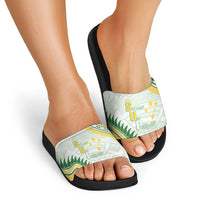 Samoa Ua Potopoto Slide Sandals SUP Est 2025 Samoan Pattern LT14 - Polynesian Pride