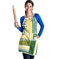 Samoa Uniting Party Apron SUP Est 2025 Siapo Pattern - Polynesian Pride