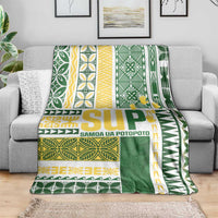 Samoa Uniting Party Blanket SUP Est 2025 Siapo Pattern LT14 - Polynesian Pride