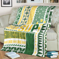 Samoa Uniting Party Blanket SUP Est 2025 Siapo Pattern LT14 - Polynesian Pride