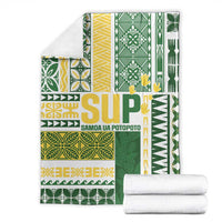 Samoa Uniting Party Blanket SUP Est 2025 Siapo Pattern LT14 - Polynesian Pride