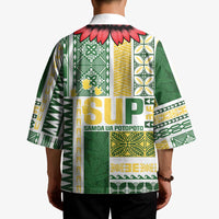 Samoa Uniting Party Kimono SUP Est 2025 Siapo Pattern LT14 - Polynesian Pride