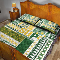 Samoa Uniting Party Quilt Bed Set SUP Est 2025 Siapo Pattern LT14 - Polynesian Pride
