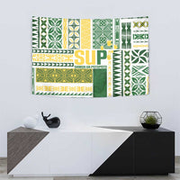 Samoa Uniting Party Tapestry SUP Est 2025 Siapo Pattern LT14 - Polynesian Pride