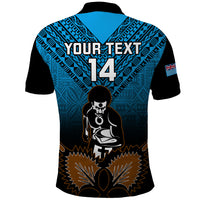 Custom Fiji Tapa Rugby Polo Shirt Pacific 2023 Go Fijian Bati LT14 - Polynesian Pride