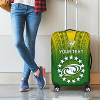 Custom Cook Islands Rugby Luggage Cover Pacific 2023 Go The Kukis LT14 - Polynesian Pride