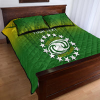 Custom Cook Islands Rugby Quilt Bed Set Pacific 2023 Go The Kukis LT14 - Polynesian Pride