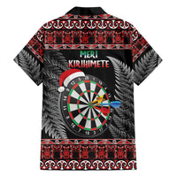 All I Want For Christmas Is Darts New Zealand Family Matching Off Shoulder Maxi Dress and Hawaiian Shirt LT14 - Polynesian Pride
