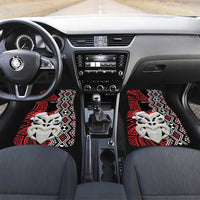 Personalised New Zealand Christmas Car Mats Meri Kirihimete Maori Wheku - Taniko Art