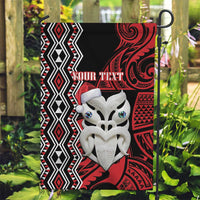 Personalised New Zealand Christmas Garden Flag Meri Kirihimete Maori Wheku - Taniko Art