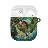 Aotearoa Tangaroa Atua AirPods Case New Zealand God Of The Ocean LT14 Cyan - Polynesian Pride