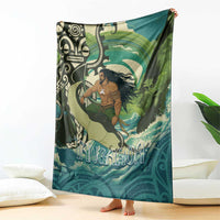 Aotearoa Tangaroa Atua Blanket New Zealand God Of The Ocean LT14 - Polynesian Pride