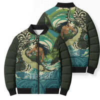 Aotearoa Tangaroa Atua Bomber Puffer Jacket New Zealand God Of The Ocean - Polynesian Pride