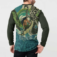 Aotearoa Tangaroa Atua Button Sweatshirt New Zealand God Of The Ocean LT14 - Polynesian Pride