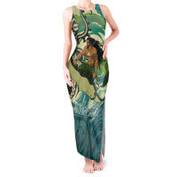 Aotearoa Tangaroa Atua Tank Maxi Dress New Zealand God Of The Ocean