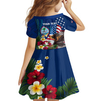 Personalised United States And Guam Family Matching Tank Maxi Dress and Hawaiian Shirt USA Eagle With Guahan Seal Tropical Vibes LT14 - Polynesian Pride