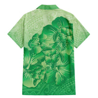 Aloha Hawaii Molokai Island Family Matching Mermaid Dress and Hawaiian Shirt Hibiscus Tribal Honu Hawaiian Tattoo Green