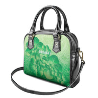 Aloha Hawaii Molokai Island Shoulder Handbag Hibiscus Tribal Honu Hawaiian Tattoo Green