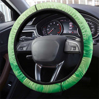 Aloha Hawaii Molokai Island Steering Wheel Cover Hibiscus Tribal Honu Hawaiian Tattoo Green