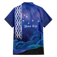 Personalised Matariki New Zealand Family Matching Off Shoulder Maxi Dress and Hawaiian Shirt Maori New Year Galaxy Koru Pattern