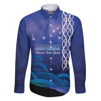 Personalised Matariki New Zealand Family Matching Puletasi and Hawaiian Shirt Maori New Year Galaxy Koru Pattern