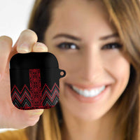 Red Aotearoa Mangopare Kowhaiwhai Niho Taniwha AirPods Case Maori New Zealand LT14 - Polynesian Pride