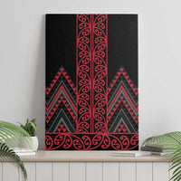 Red Aotearoa Mangopare Kowhaiwhai and Niho Taniwha Canvas Wall Art Maori New Zealand