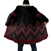 Red Aotearoa Mangopare Kowhaiwhai Niho Taniwha Cloak Maori New Zealand - Polynesian Pride