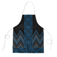 Blue Aotearoa Mangopare Kowhaiwhai Niho Taniwha Apron Maori New Zealand - Polynesian Pride