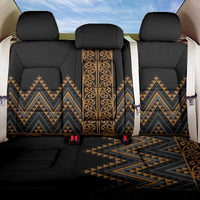 Gold Aotearoa Mangopare Kowhaiwhai and Niho Taniwha Back Car Seat Cover Maori New Zealand LT14 One Size Gold - Polynesian Pride