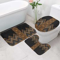 Gold Aotearoa Mangopare Kowhaiwhai Niho Taniwha Bathroom Set Maori New Zealand - Polynesian Pride