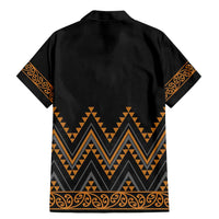 Gold Aotearoa Mangopare Kowhaiwhai and Niho Taniwha Family Matching Mermaid Dress and Hawaiian Shirt Maori New Zealand LT14 - Polynesian Pride