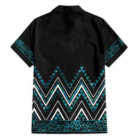 Paua Shell Aotearoa Mangopare Kowhaiwhai and Niho Taniwha Family Matching Off Shoulder Maxi Dress and Hawaiian Shirt Maori New Zealand