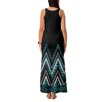 Paua Shell Aotearoa Mangopare Kowhaiwhai and Niho Taniwha Family Matching Tank Maxi Dress and Hawaiian Shirt Maori New Zealand LT14 - Polynesian Pride