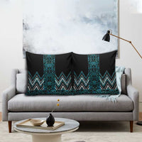 Paua Shell Aotearoa Mangopare Kowhaiwhai Niho Taniwha Pillow Cover Maori New Zealand LT14 - Polynesian Pride