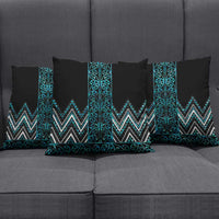 Paua Shell Aotearoa Mangopare Kowhaiwhai Niho Taniwha Pillow Cover Maori New Zealand LT14 - Polynesian Pride