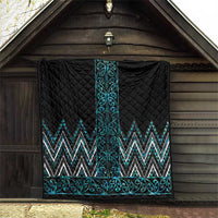 Paua Shell Aotearoa Mangopare Kowhaiwhai and Niho Taniwha Quilt Maori New Zealand LT14 - Polynesian Pride