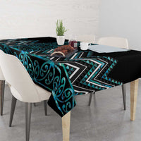 Paua Shell Aotearoa Mangopare Kowhaiwhai and Niho Taniwha Tablecloth Maori New Zealand LT14 - Polynesian Pride