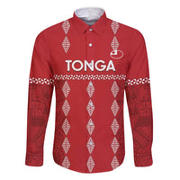 Custom Tonga Rugby 2024 Family Matching Mermaid Dress and Hawaiian Shirt Go Champions Ikale Tahi Ngatu Pattern