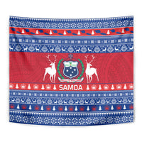 Personalised Samoa Christmas Tapestry Samoan Coat Of Arms Manuia Le Kirisimas LT14 - Polynesian Pride