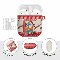 Hawaii Christmas Six Seven AirPods Case Mele Kalikimaka Funny Santa 67 Gen Alpha Slang - Polynesian Pride