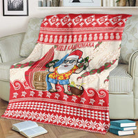 Hawaii Christmas Six Seven Blanket Mele Kalikimaka Funny Santa 67 Gen Alpha Slang - Polynesian Pride