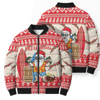 Hawaii Christmas Six Seven Bomber Puffer Jacket Mele Kalikimaka Funny Santa 67 Gen Alpha Slang - Polynesian Pride