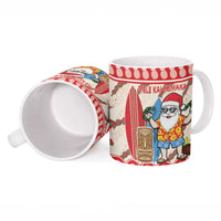 Hawaii Christmas Six Seven Ceramic Mug Mele Kalikimaka Funny Santa 67 Gen Alpha Slang - Polynesian Pride